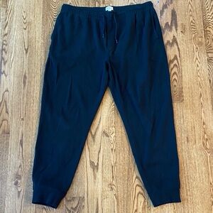 Mens J. Crew size large black joggers athletic comfort pant style #BS571